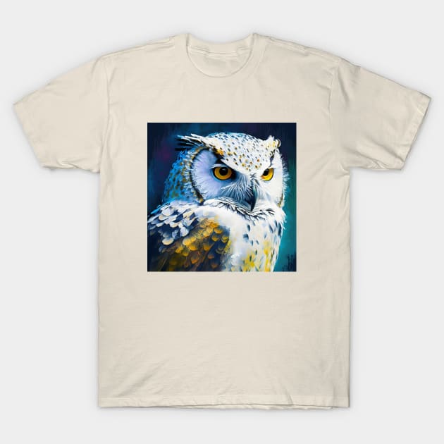 White Owl Design T-Shirt by Star Scrunch